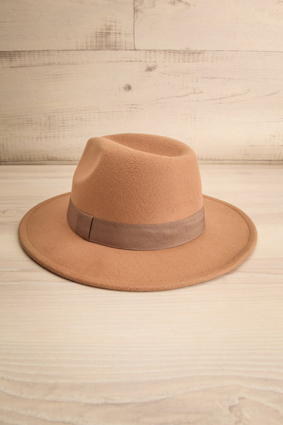 Chelny Brown Wide Brim Felt Hat | La petite garçonne