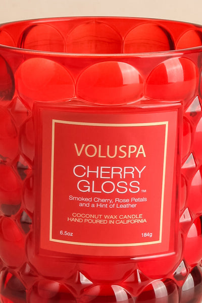 Cherry Gloss Classic Candle | Maison garçonne close-up