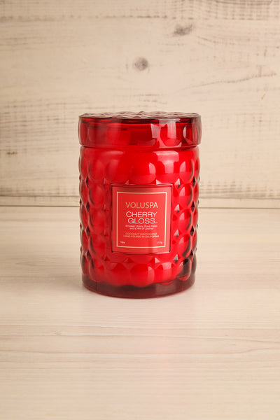 Cherry Gloss Large Jar Candle | Maison garçonne lid on