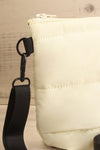 Chichester Ivory Quilted Crossbody Bag | La petite garçonne side close-up