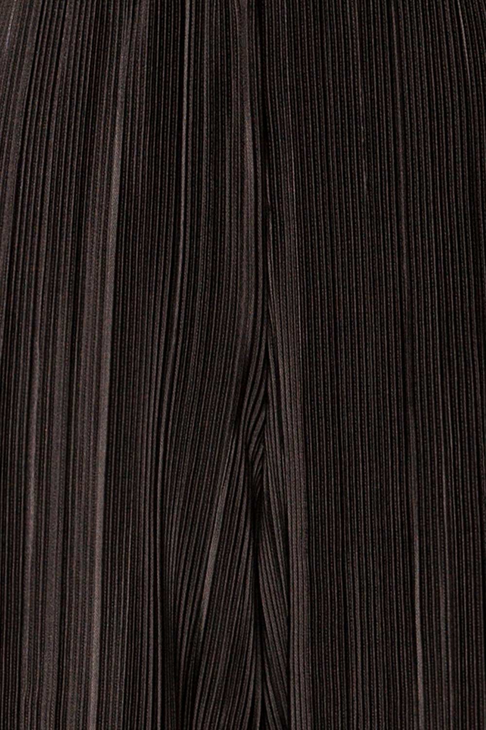 Chipinge | Pantalon Noir Côtelé à Taille Haute