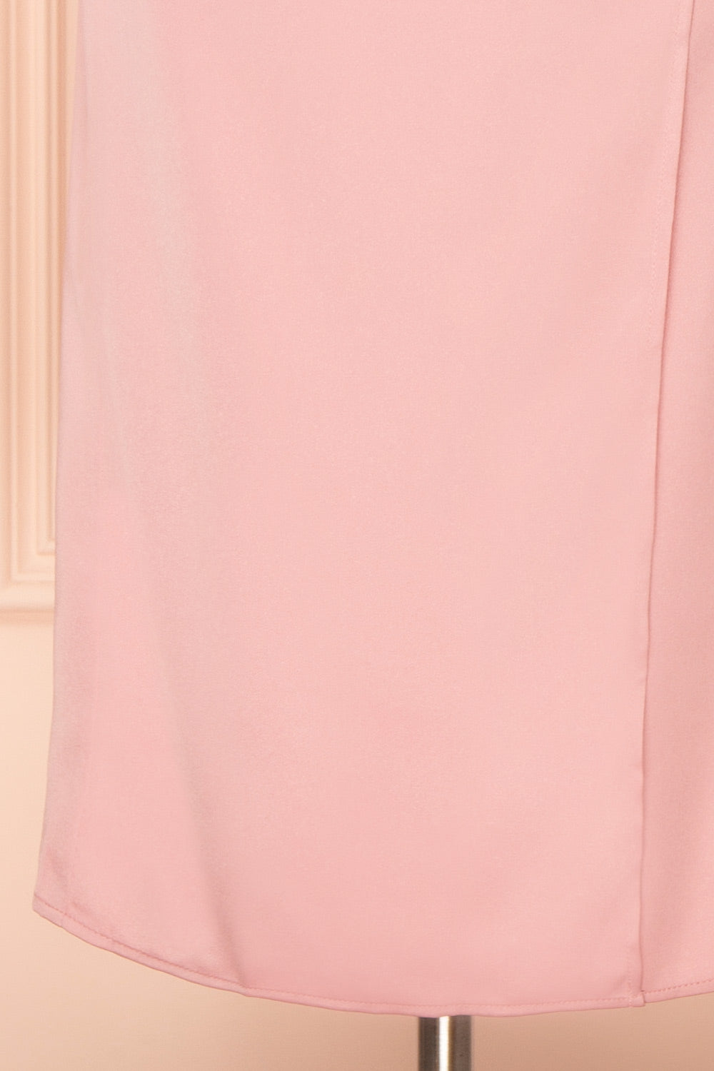 Chloe Pink Cowl Neck Satin Midi Slip Dress | Boutique 1861 bottom 