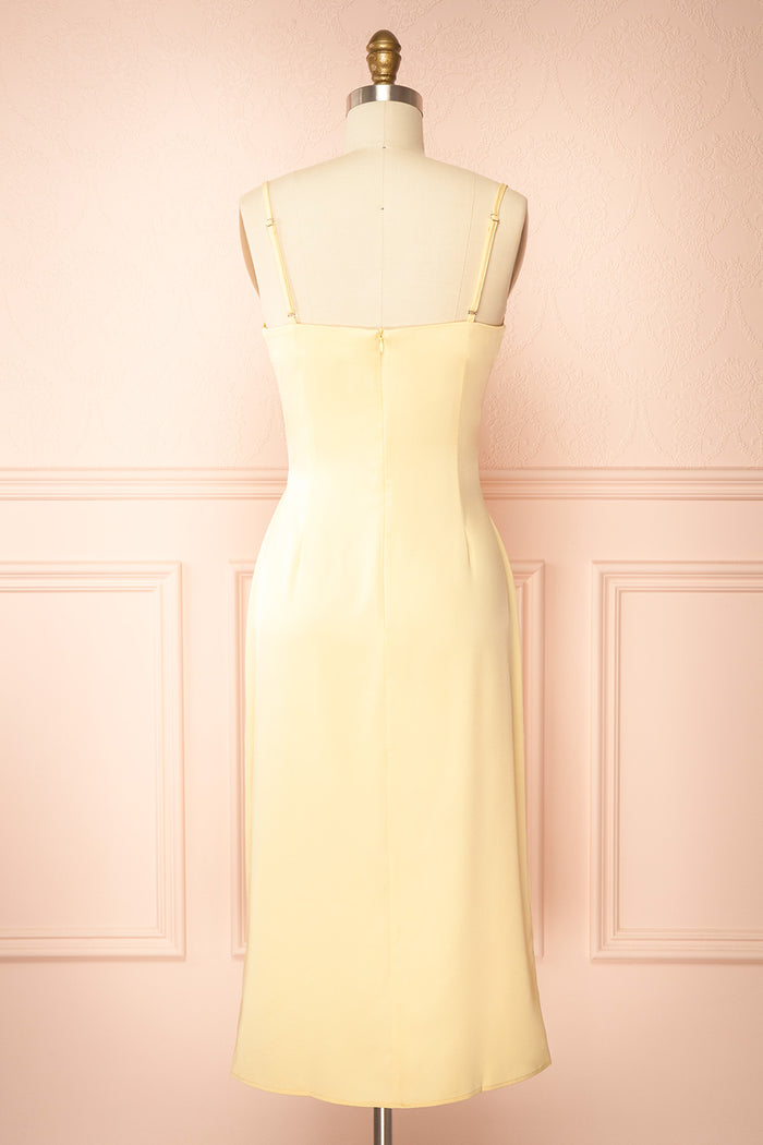Chloe Yellow Dress Leo Lin Dresses Designer Midi Maxi Dresses Coveti