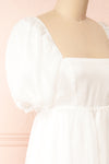 Chrissy White Maxi Dress w/ Empire Waist | Boudoir 1861 side close-up