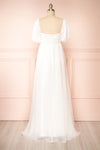 Chrissy White Maxi Dress w/ Empire Waist | Boudoir 1861 back view