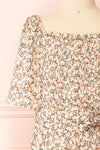 Chungha Mini Ditsy Floral Jumpsuit w/ Belt | Boutique 1861 front close-up