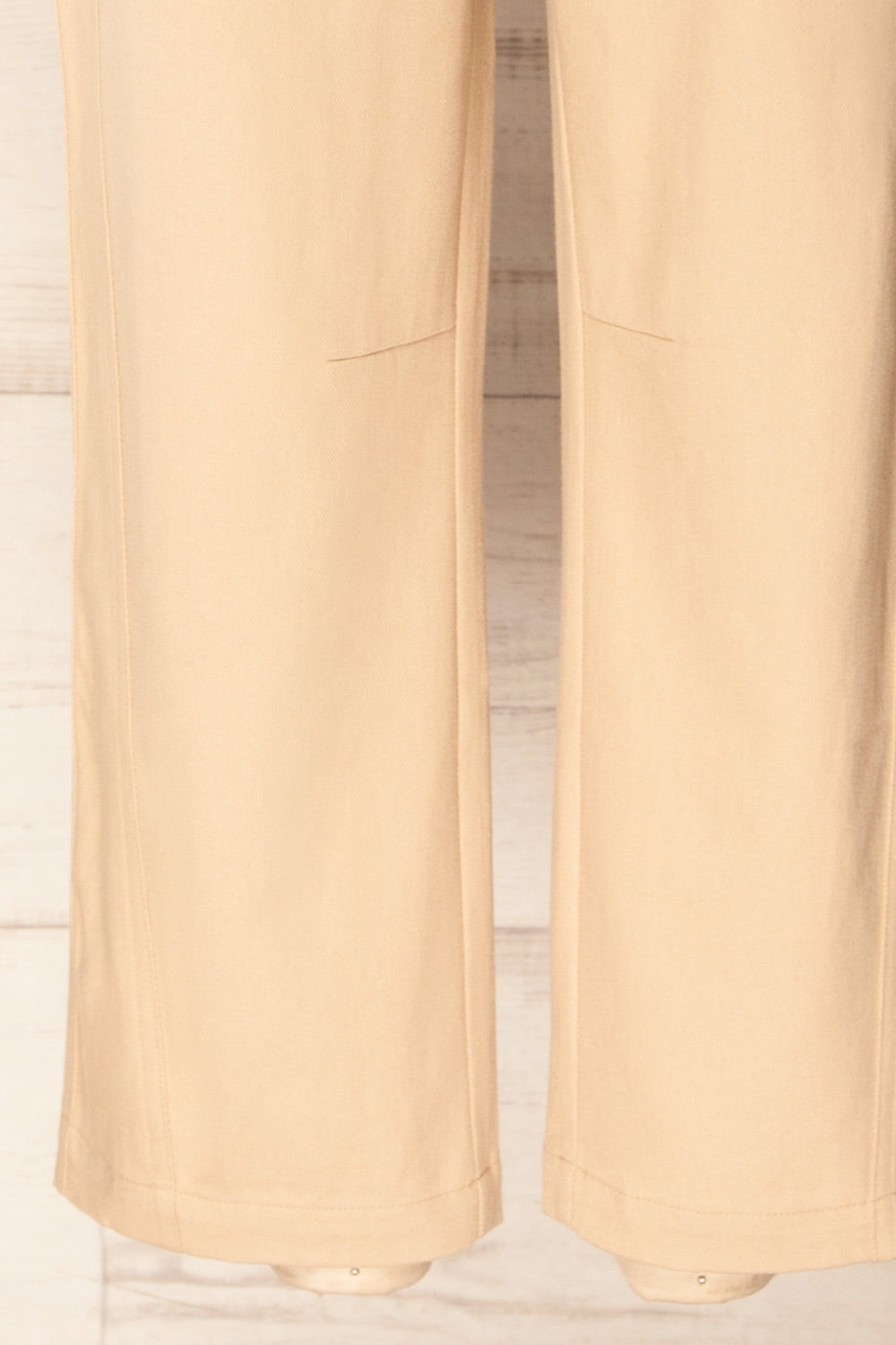 Chutanga Wide Leg High-Waisted Beige Pants | La petite garçonne bottom