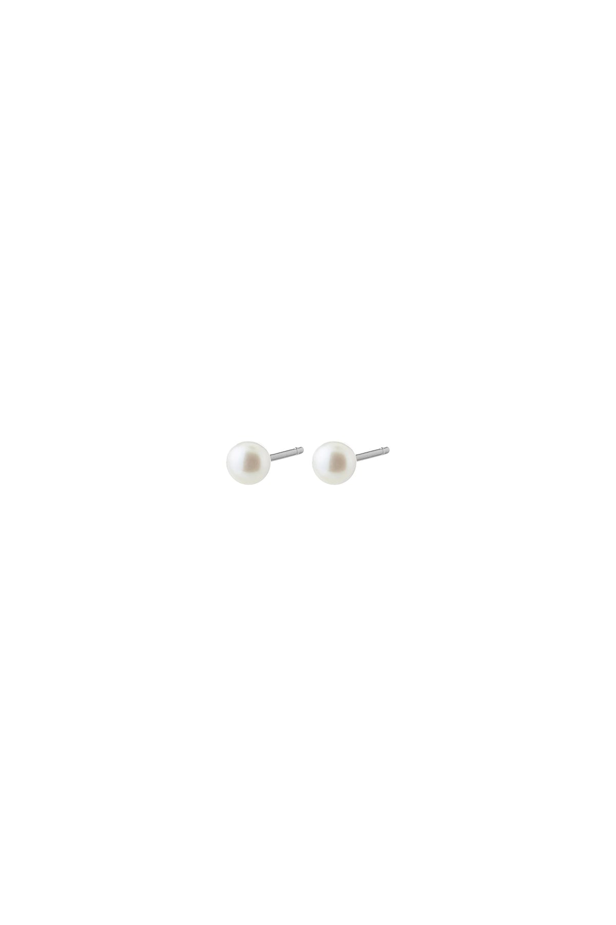 earrings view of Cidia Gold Pearl Necklace and Earrings Set by Pilgrim from La petite garçonne