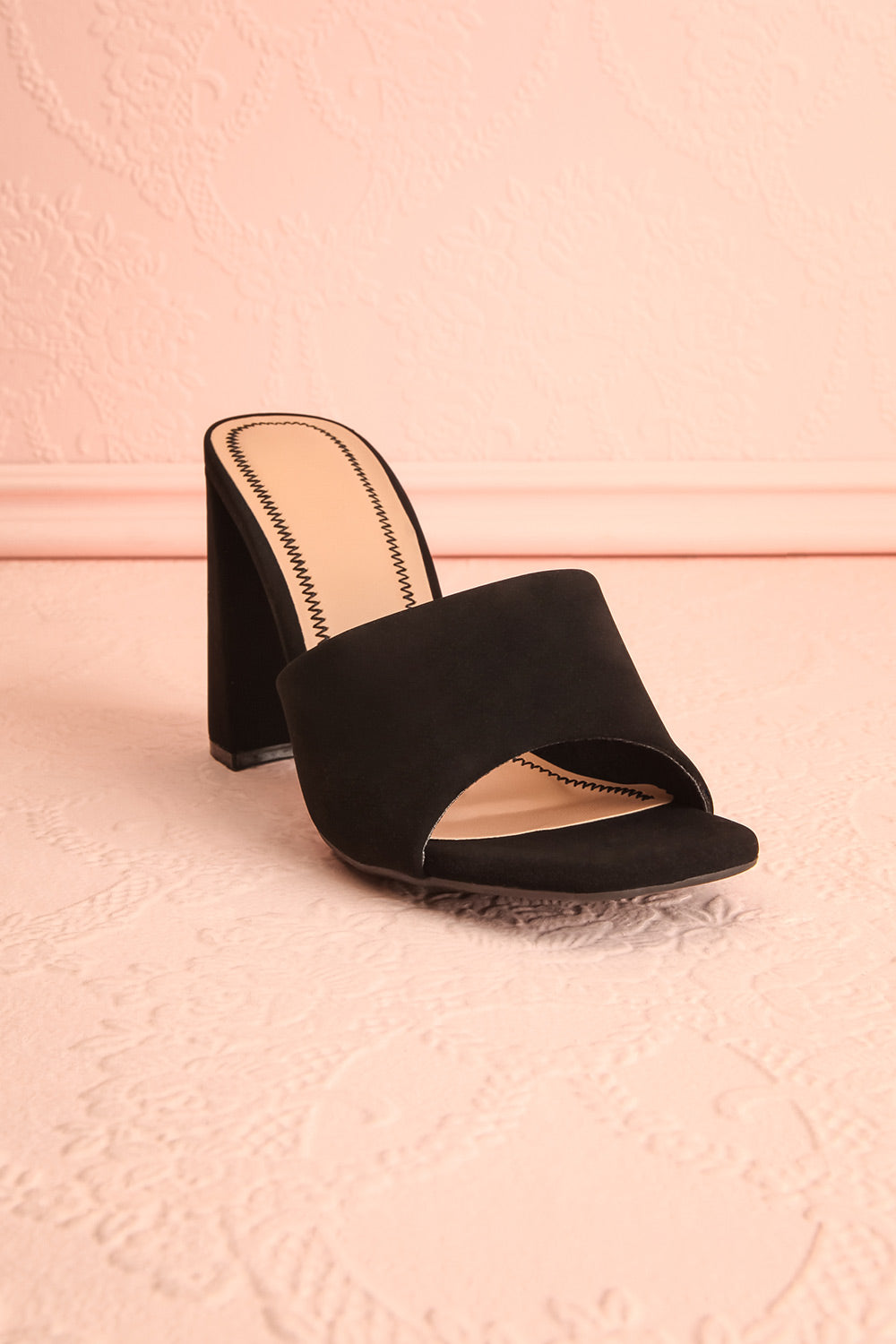 Cinah Black High Heel Sandals | Boutique 1861 front view