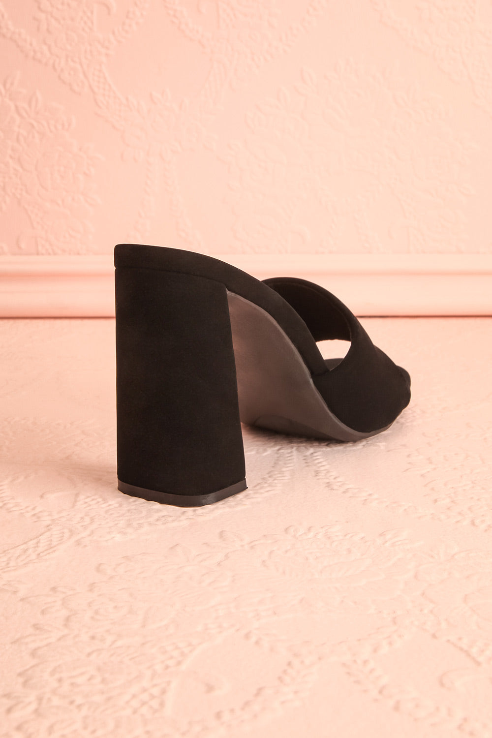 Cinah Black High Heel Sandals | Boutique 1861 back view