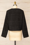 Citadine Black Tweed Jacket w/ Front Pockets | La petite garçonne back view