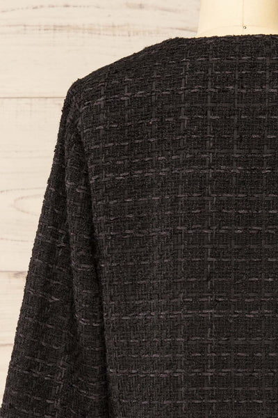 Citadine Black Tweed Jacket w/ Front Pockets | La petite garçonne back