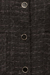 Citadine Black Tweed Jacket w/ Front Pockets | La petite garçonne fabric