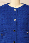 Citadine Blue Tweed Jacket w/ Front Pockets | La petite garçonne front