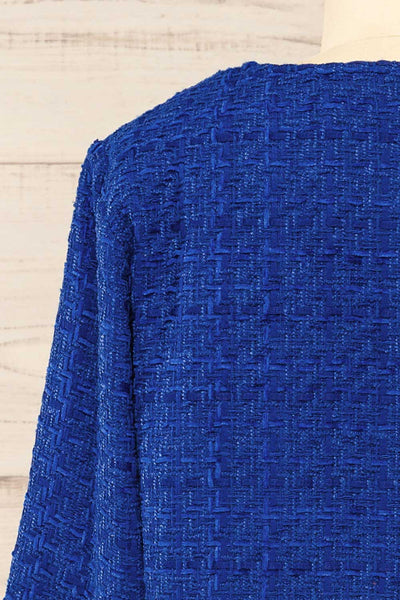 Citadine Blue Tweed Jacket w/ Front Pockets | La petite garçonne back