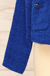 Citadine Blue Tweed Jacket w/ Front Pockets | La petite garçonne bottom