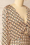 Clamart Maxi Black & Orange Patterned Dress | La petite garçonne side view