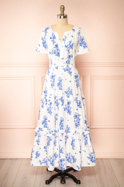 Chrissy Pink Floral Maxi Slip Dress – Beginning Boutique US