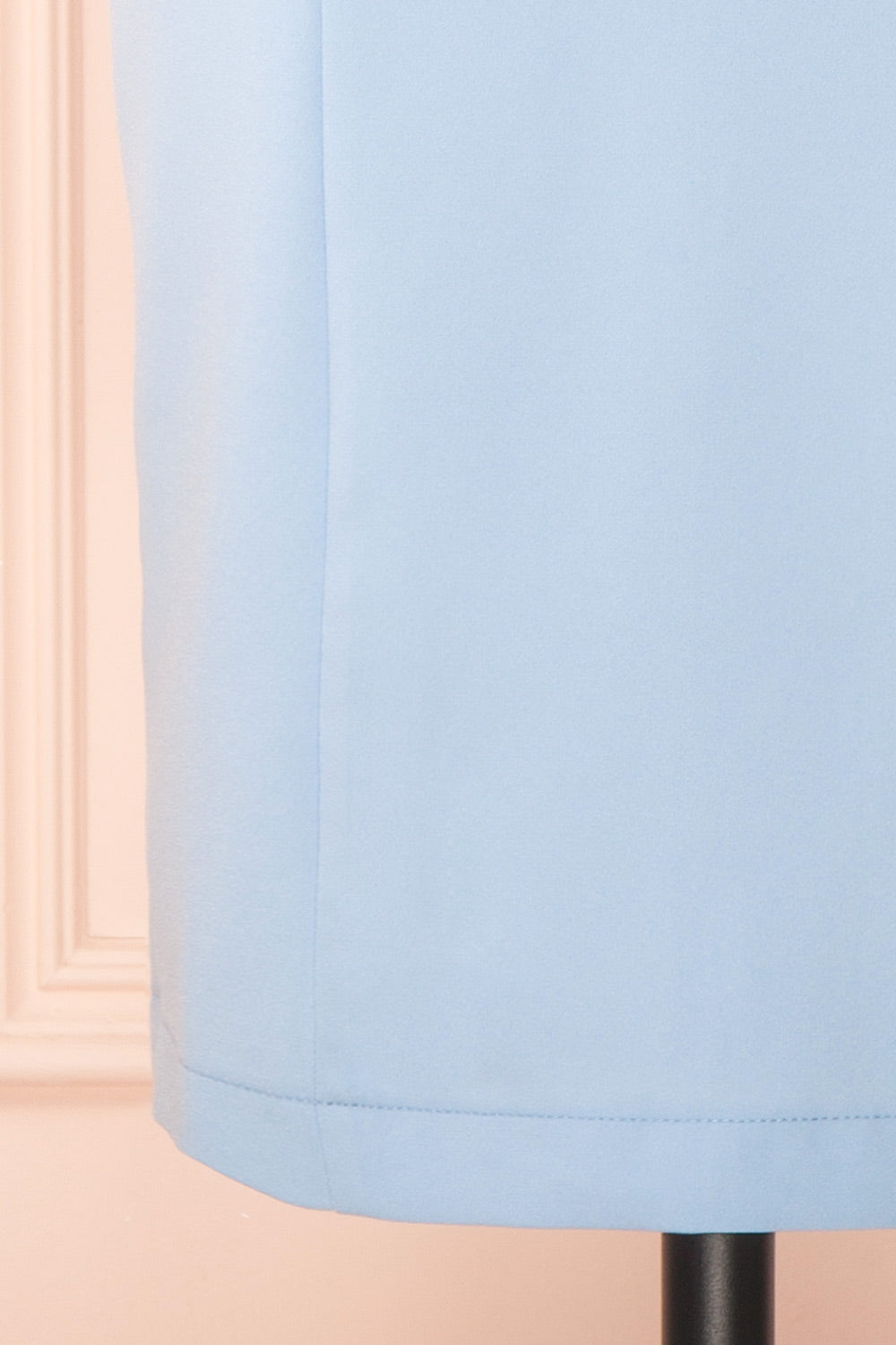 Claudy Short Blue Dress w/ Bow Straps | Boutique 1861 bottom 