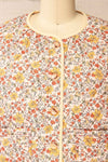 Claverton Quilted Floral Vest | La petite garçonne front close-up