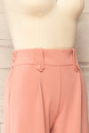 Clovelly Pink Straight-Leg Pants w/ Pockets | La petite garçonne side