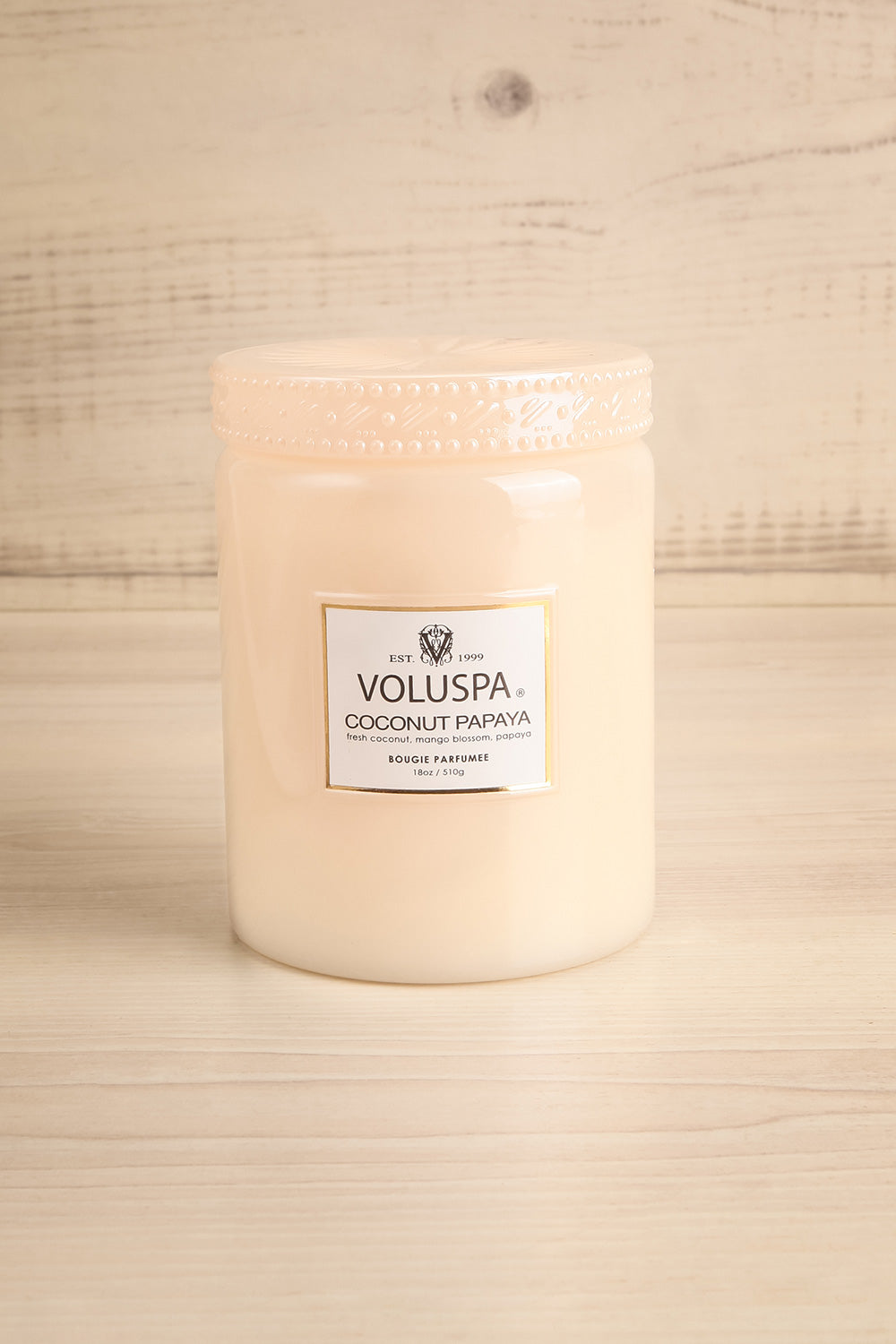 Coconut Papaya Large Jar Candle by Voluspa | Maison garçonne