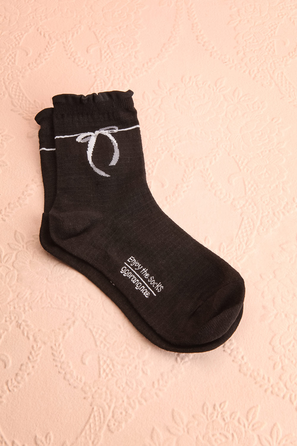 Cocotte Black Socks w/ Bow Detail | Boutique 1861