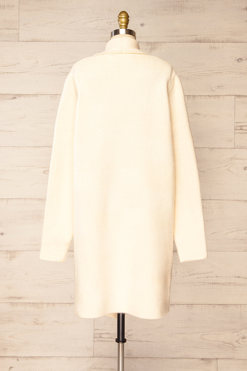 Colombo Ivory Open-Front Coat | La petite garçonne back view