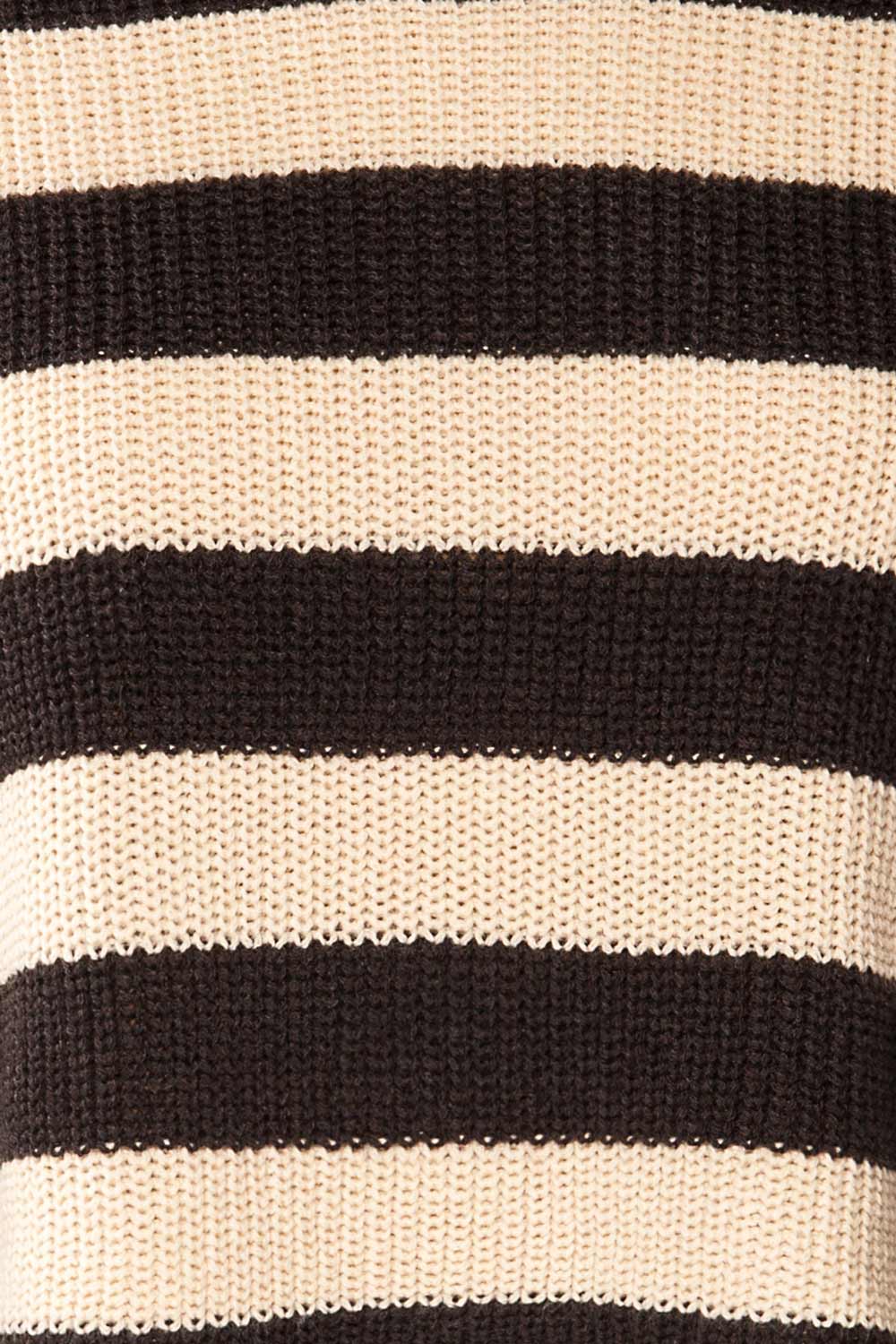 Colorado Cropped Striped Knit Sweater | La petite garçonne texture