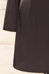 Combault Black Silky Long Sleeved Dress | La petite garçonne sleeve