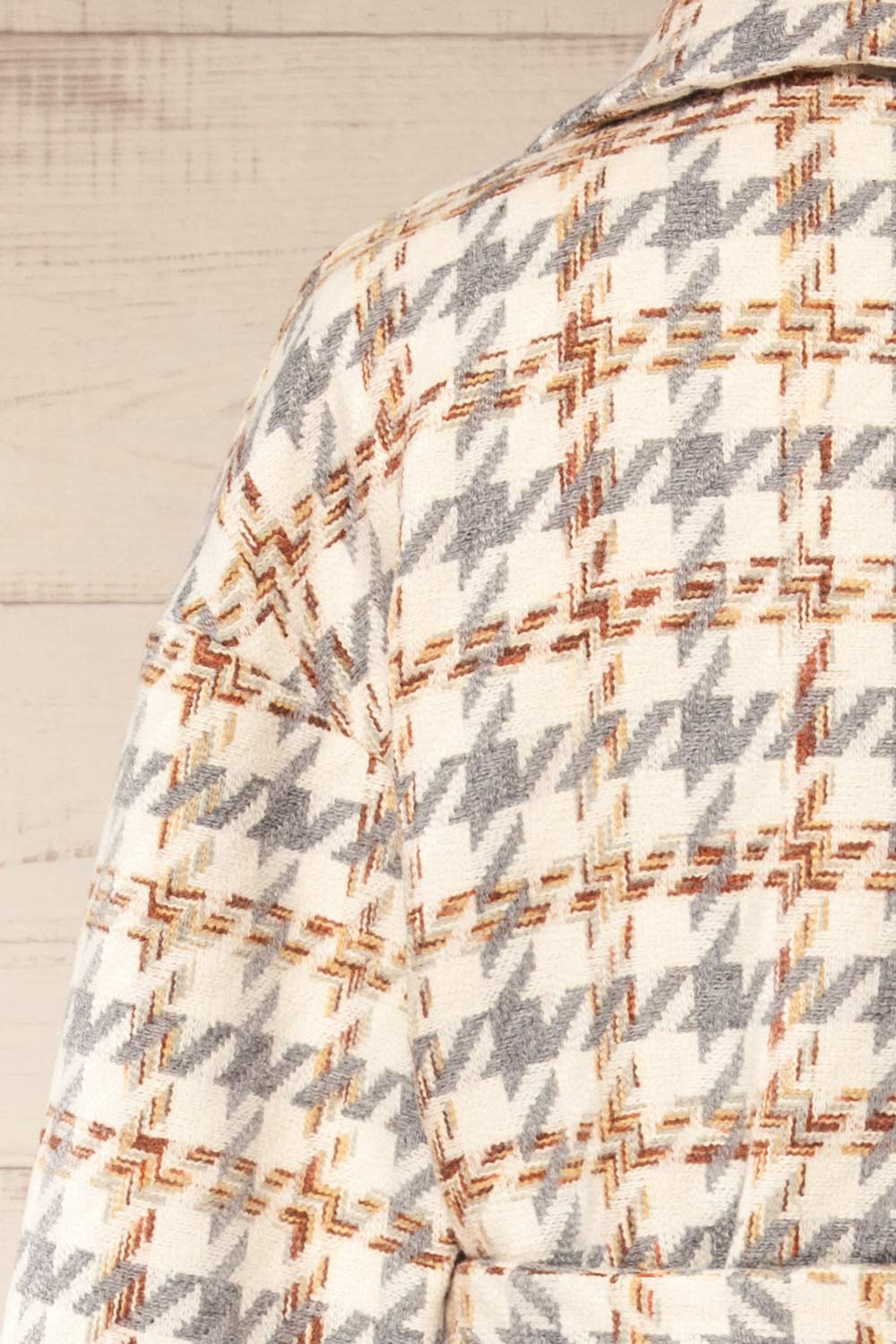 Conakry Long Houndstooth Coat | La petite garçonne back