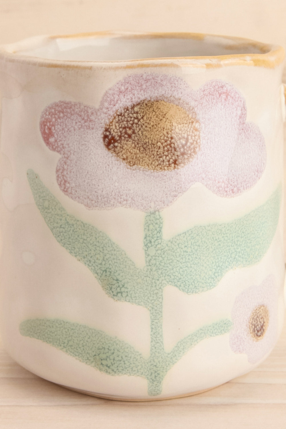 Cooma Ceramic Floral Mug | Maison garçonne close-up