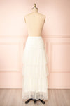 Coralie Ivory High-Waisted Tiered Tulle Skirt | Boudoir 1861 back view
