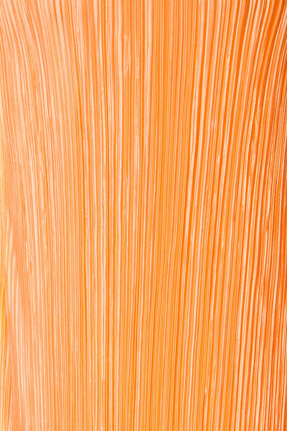 Cordoba Orange Pleated Midi Dress | La petite garçonne texture