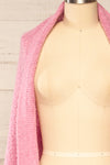 Cordova Pink Soft Knit Scarf | La petite garçonne shawl close-up
