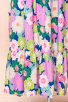 Cornelia Colourful Floral Midi Babydoll Dress | Boutique 1861 bottom