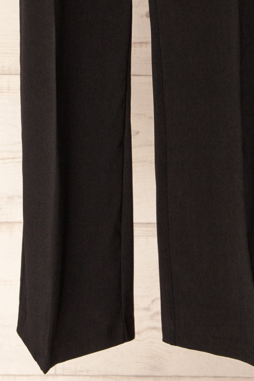 Cortona Black Straight-Leg Pants with Pleats | La petite garçonne bottom 