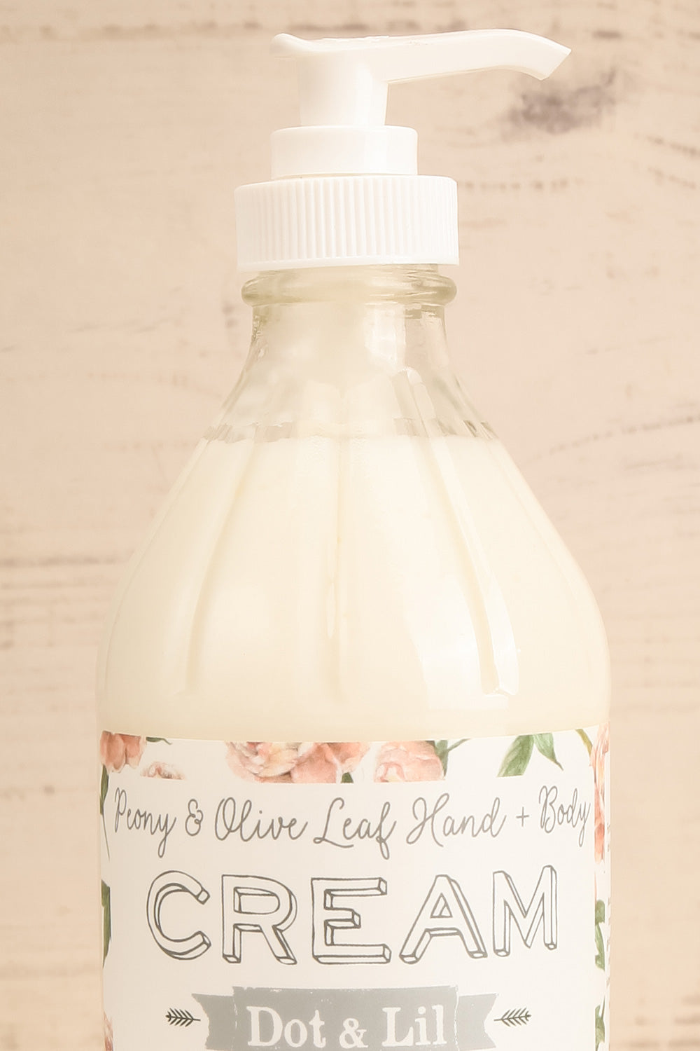 Peony & Olive Leaf Hand + Body Cream | Maison garçonne close-up
