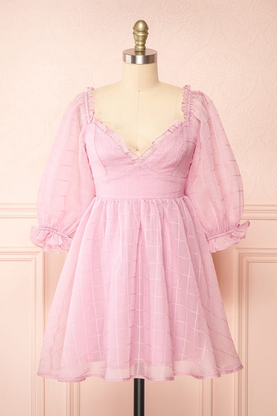 Babydoll dress Color maroon - SINSAY - 4592O-83X