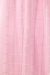 Crocus Pink Plaid Babydoll Dress w/ Puffy Sleeves | Boutique 1861 fabric