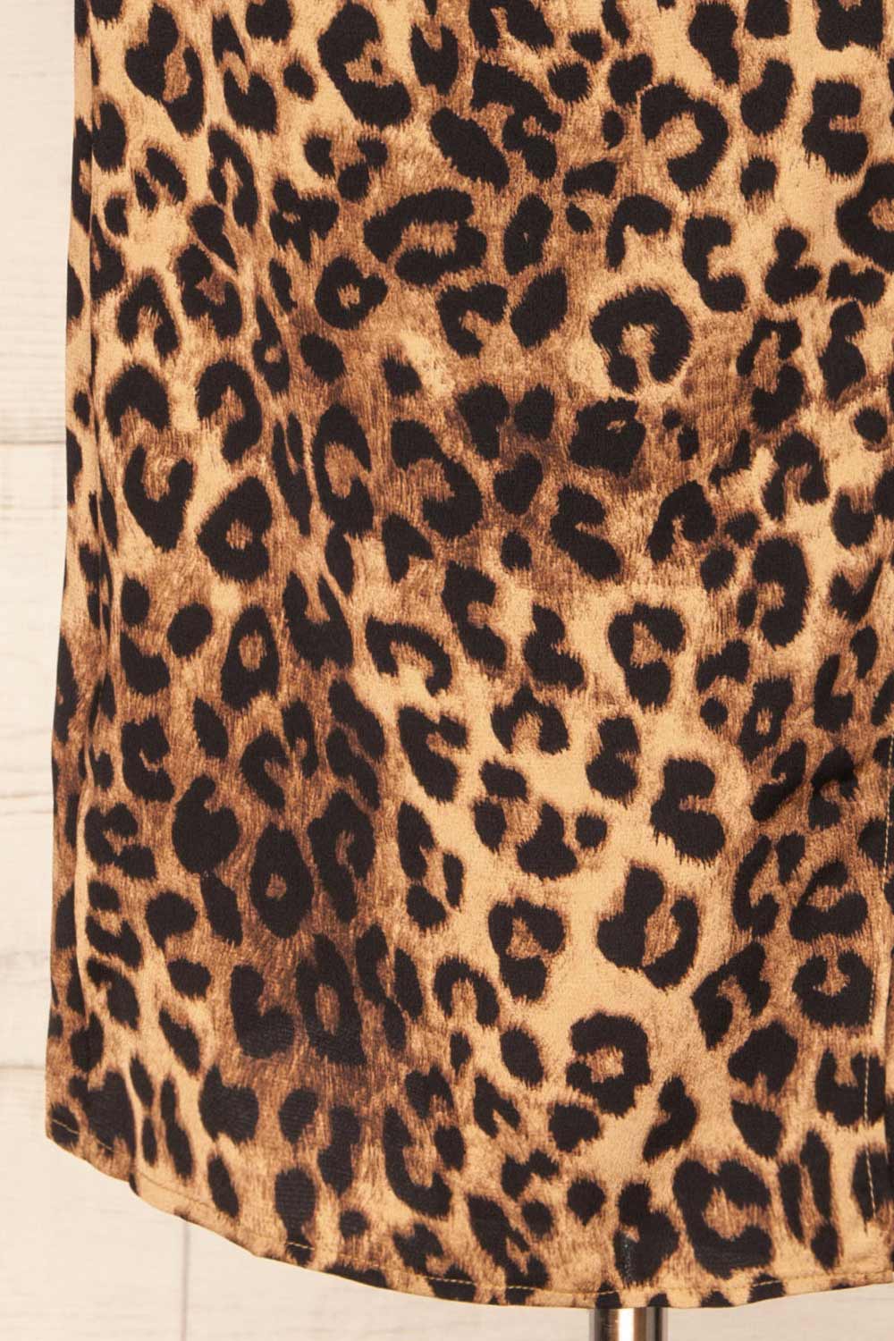 Croenen Cowl Neck Leopard Midi Dress | La petite garçonne  bottom