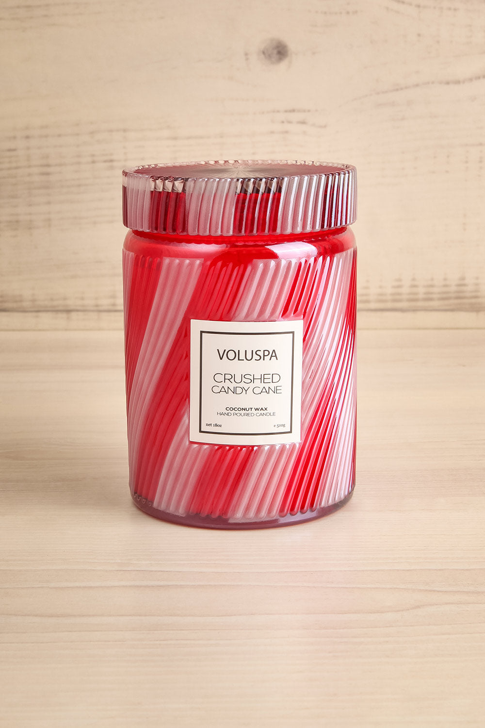 Candy Cane Large Jar Candle by Voluspa | Maison garçonne 