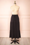 Cupido Black Tiered Midi Skirt | Boutique 1861 front view