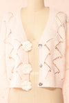 Cupidona Pink Open-work Crochet Cardigan w/ Flowers | Boutique 1861 open