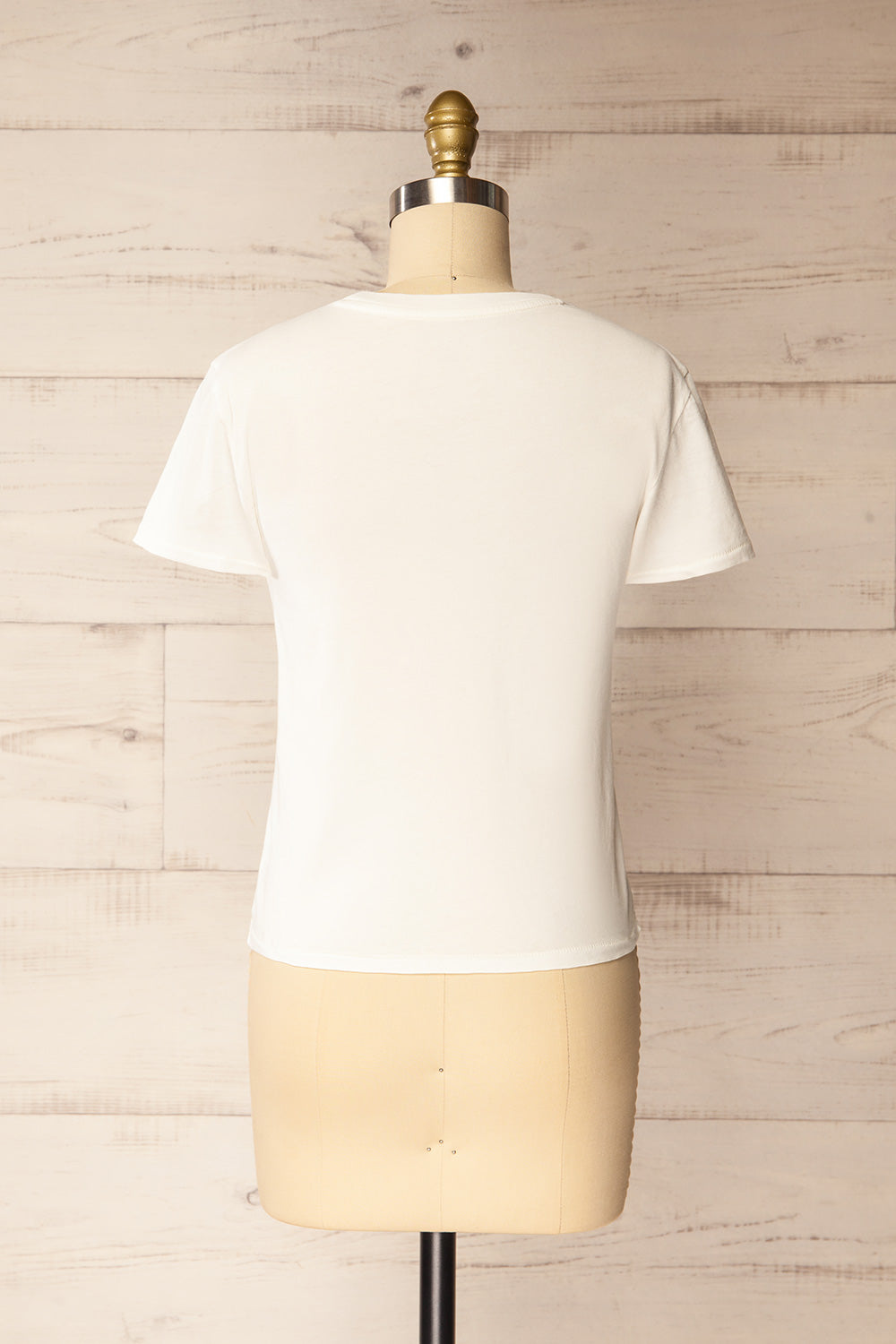 Cupids White T-Shirt with Red Heart Motif | La petite garçonne back view
