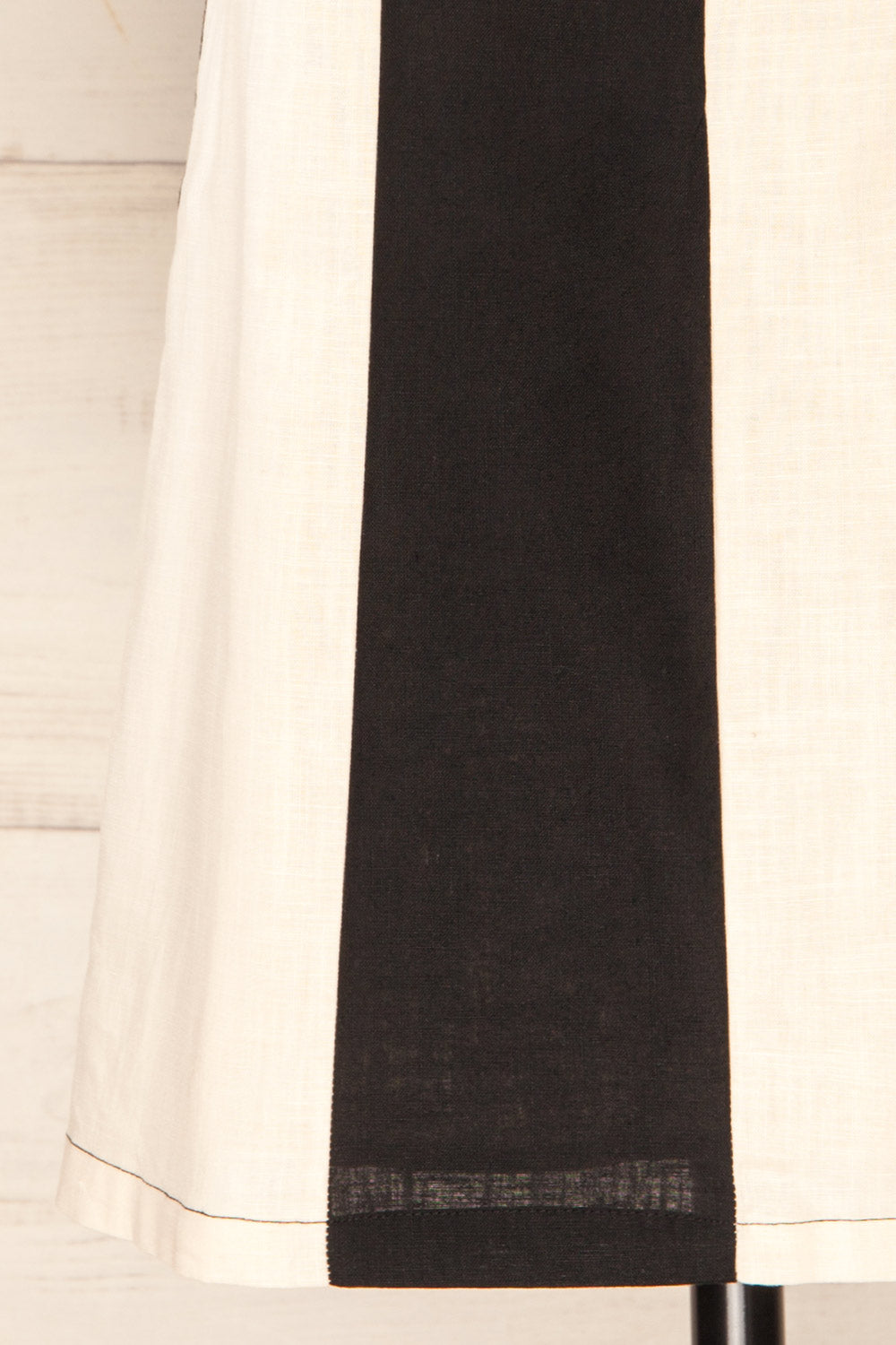 Curitiba Short Striped Linen Dress | La petite garçonne bottom 