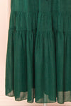 Cyriana Green Midi Dress w/ Waist Cord | Boutique 1861 bottom