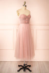 Cyrilla Midi Pink Tulle Dress | Boutique 1861 side view