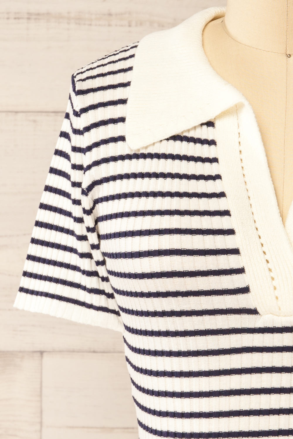 Dalby Striped Stretchable Polo | La petite garçonne front