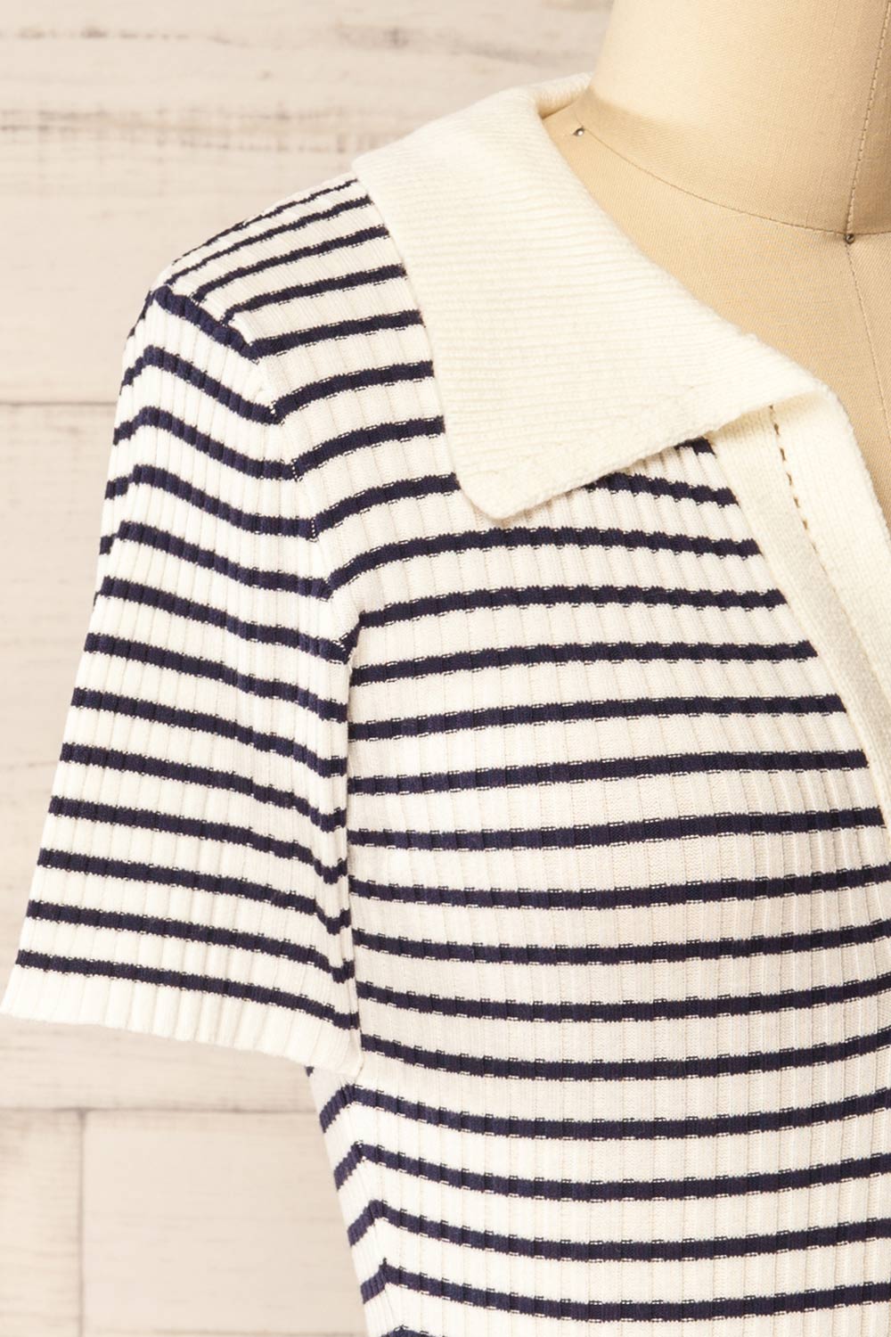 Dalby Striped Stretchable Polo | La petite garçonne side